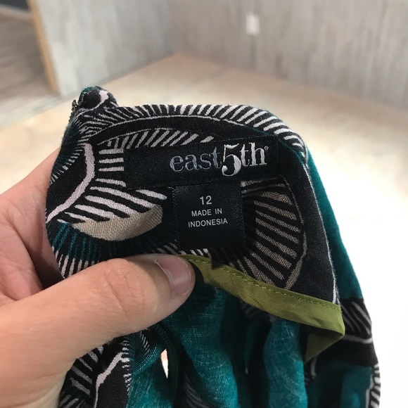 East 5th Floral High Waisted Tie Midi Skirt EUC! - Picture 5 of 5